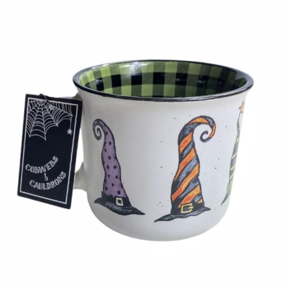 NWT Cobwebs & Cauldrons “Off Duty Witch" Large Stoneware Soup / Mug - Picture 11 of 16